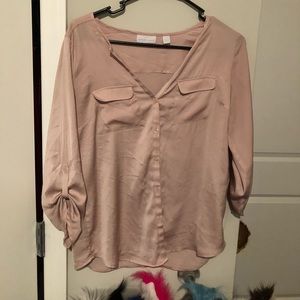 Silky Pink Blouse